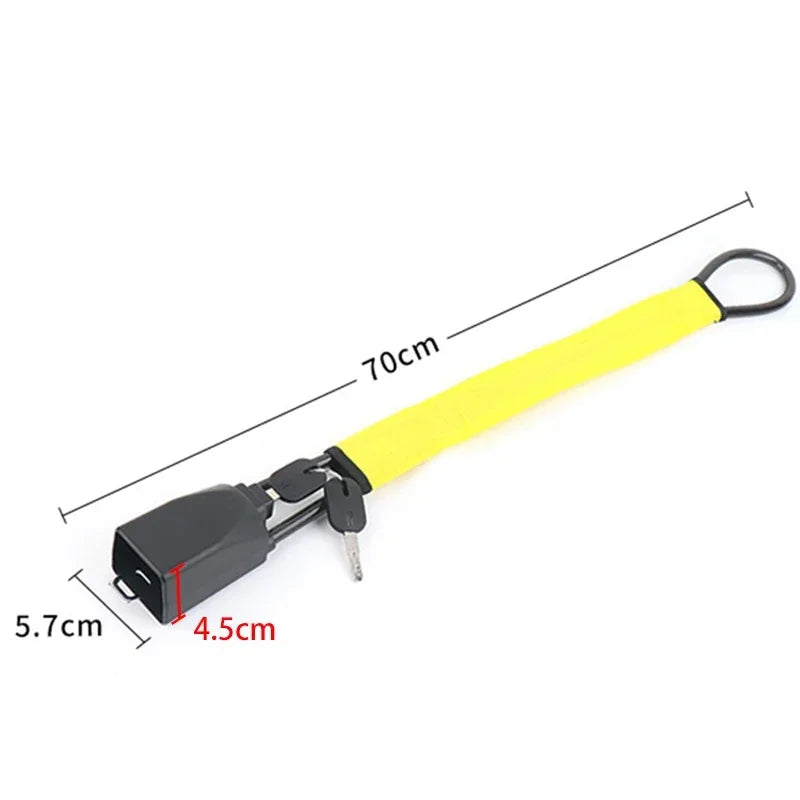 Dimensions détaillées du Dryyver SecureLock avec une longueur de 70 cm, parfait pour assurer une sécurité maximale.