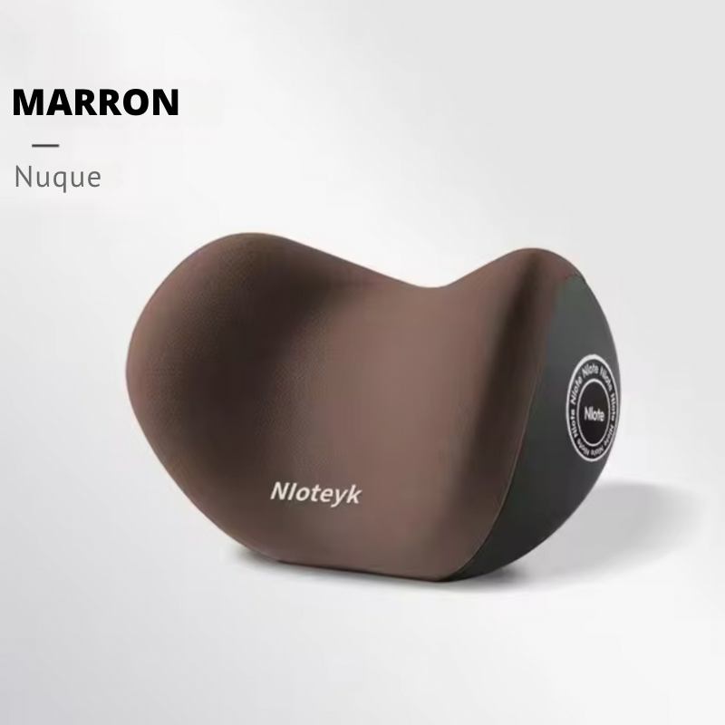 Coussin de nuque marron DryyverCosy pour voiture - confort ergonomique pour la tête et le cou