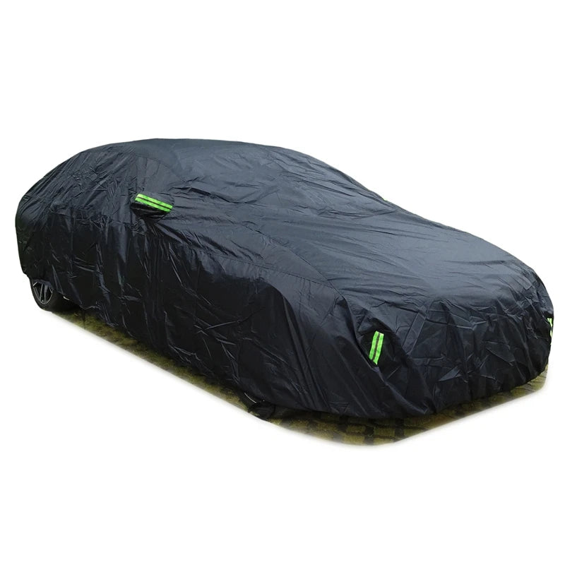 Protection extérieure de voiture DryyverCover™ noire, idéale contre le soleil, la pluie, la neige et la poussière