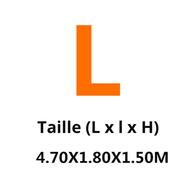 DryyverCover taille L - Housse de voiture 4,70 x 1,80 x 1,50 m