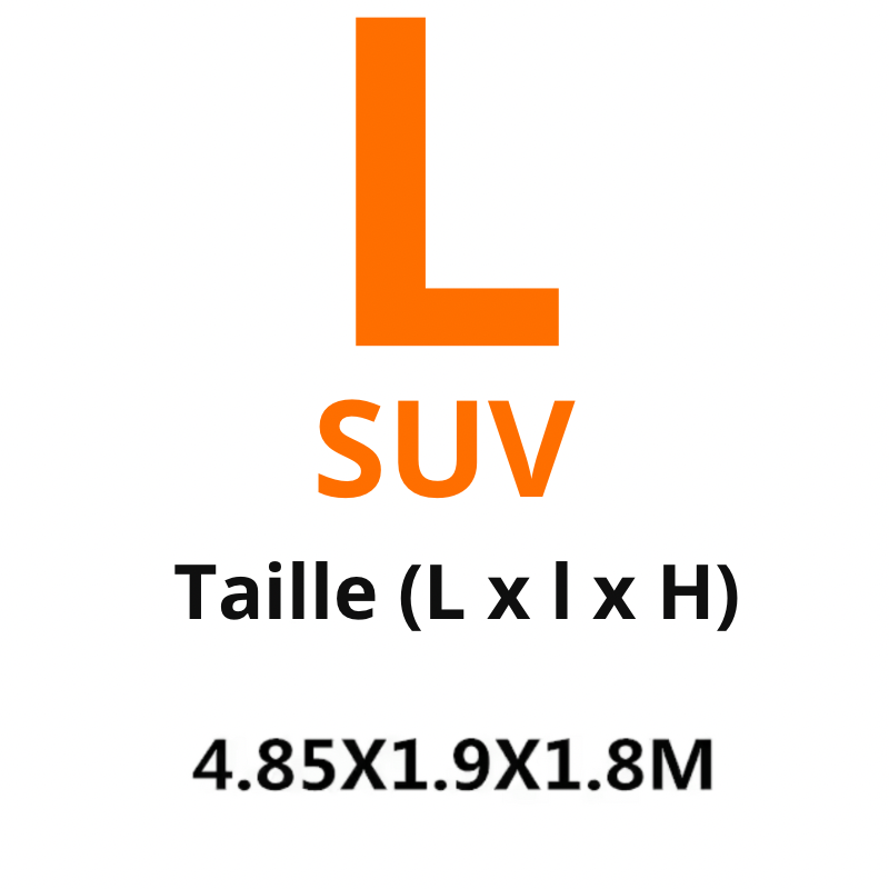 DryyverCover taille L SUV - Housse de voiture 4,85 x 1,90 x 1,80 m