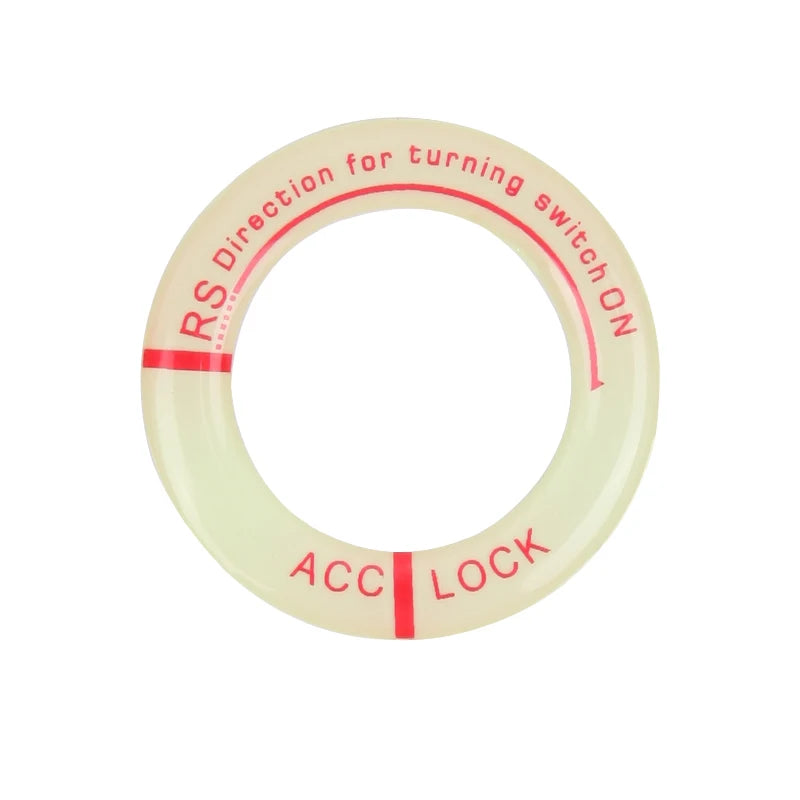 DryyverGlow™ Anneau lumineux rouge pour contacteur de démarrage de voiture