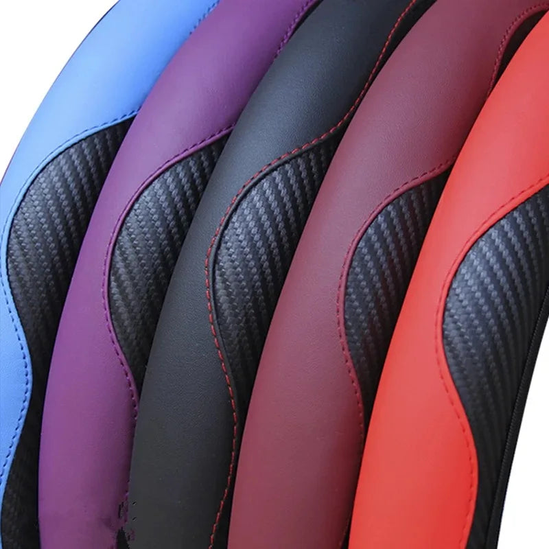 Variété de couleurs disponibles pour le DryyverGrip™ couvre volant antidérapant en cuir, offrant plusieurs options pour personnaliser votre volant.