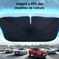 Dryyver SunFlex™ adapté à 99% des modèles de voiture, offrant une protection solaire universelle pour tous les types de véhicules.