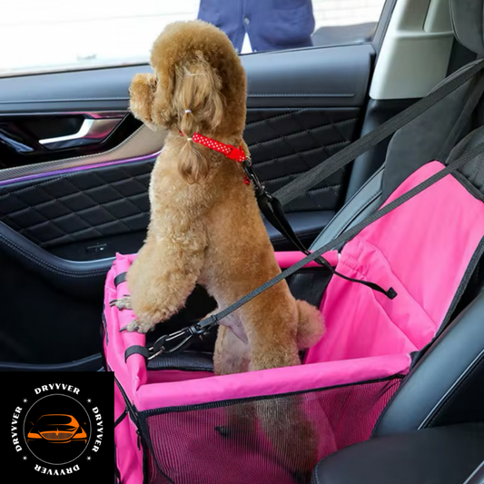 Dryyver PetTravel™ - Siège Auto pour Chien et Chat avec Ceinture de Sécurité pour un Voyage Sûr et Confortable