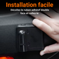 Installation facile du projecteur LED de logo pour portière de voiture avec adhésif double face.